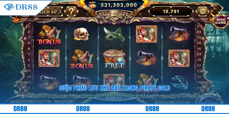 Cuộc phiêu lưu kho báu trong Pirate Gold